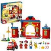 LEGO 10776 Disney La caserne et Le Camion de Pompiers de Mickey et Ses Amis – Jeu de Construction
