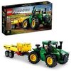 LEGO Technic, John Deere 9620R 4WD Tractor de Juguete con Remolque Basculante, Juegos de Granja de Estilo Clásico, Regalo para Niños y Niñas de 8 Años o Más, Maqueta de Vehículo Coleccionable 42136