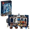 LEGO 76411 Harry Potter Stendardo della Casa Corvonero da Parete, Sala Comune del Castello di Hogwarts con Luna Lovegood, Giochi da Viaggio da Collezione