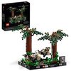 LEGO 75353 Star Wars Verfolgungsjagd auf Endor – Diorama Set, Rückkehr der Jedi-Ritter mit Luke Skywalker, Prinzessin Leia & Scout Trooper und Speeder Bikes, 40-jähriges Jubiläum