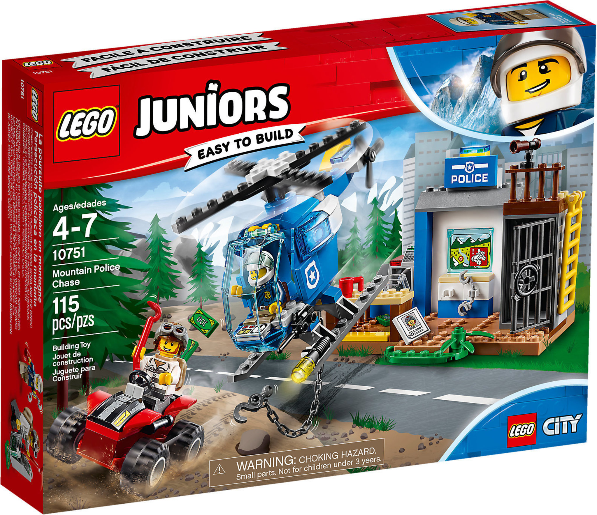 LEGO Juniors 10751 - Inseguimento Della Polizia Di Montagna