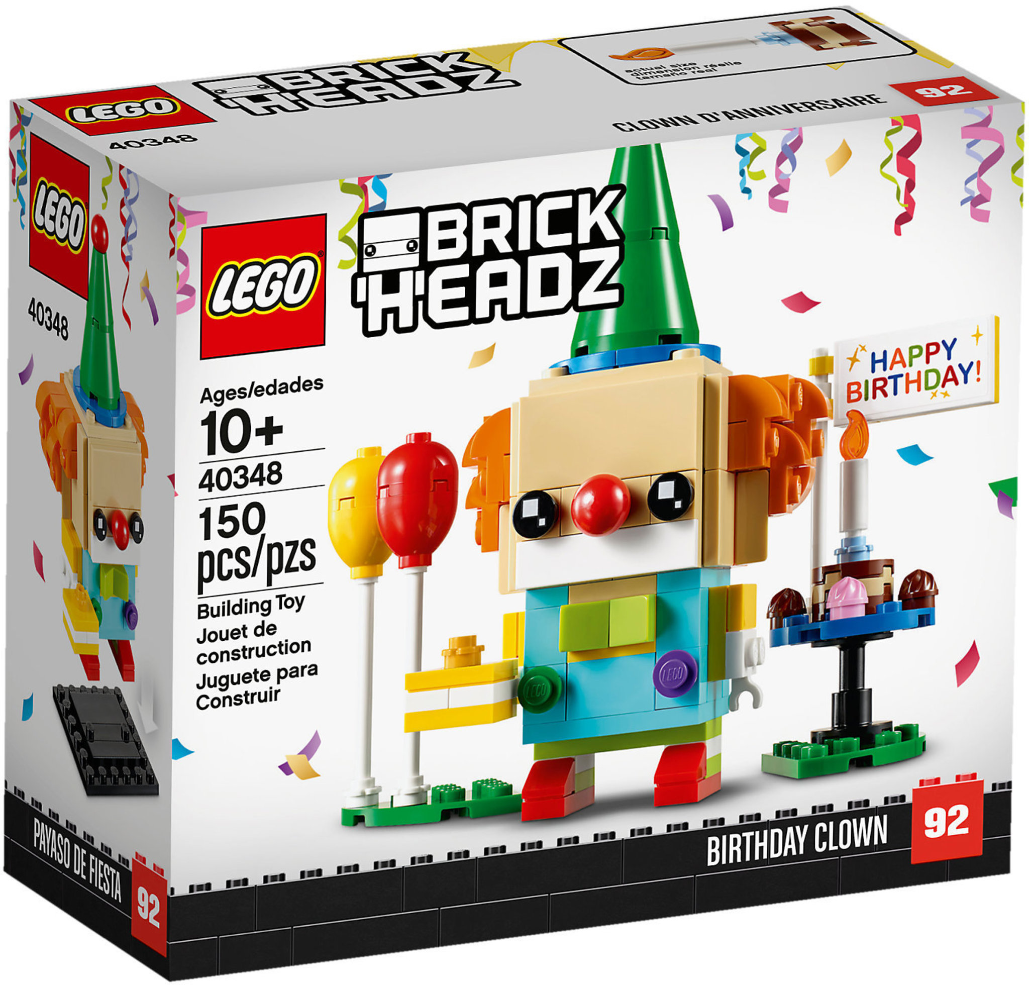 LEGO Brickheadz 40348 - Clown Di Compleanno