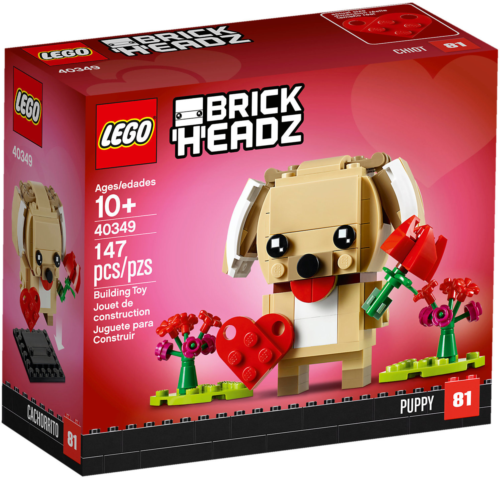 LEGO Brickheadz 40349 - Cucciolo Di San Valentino