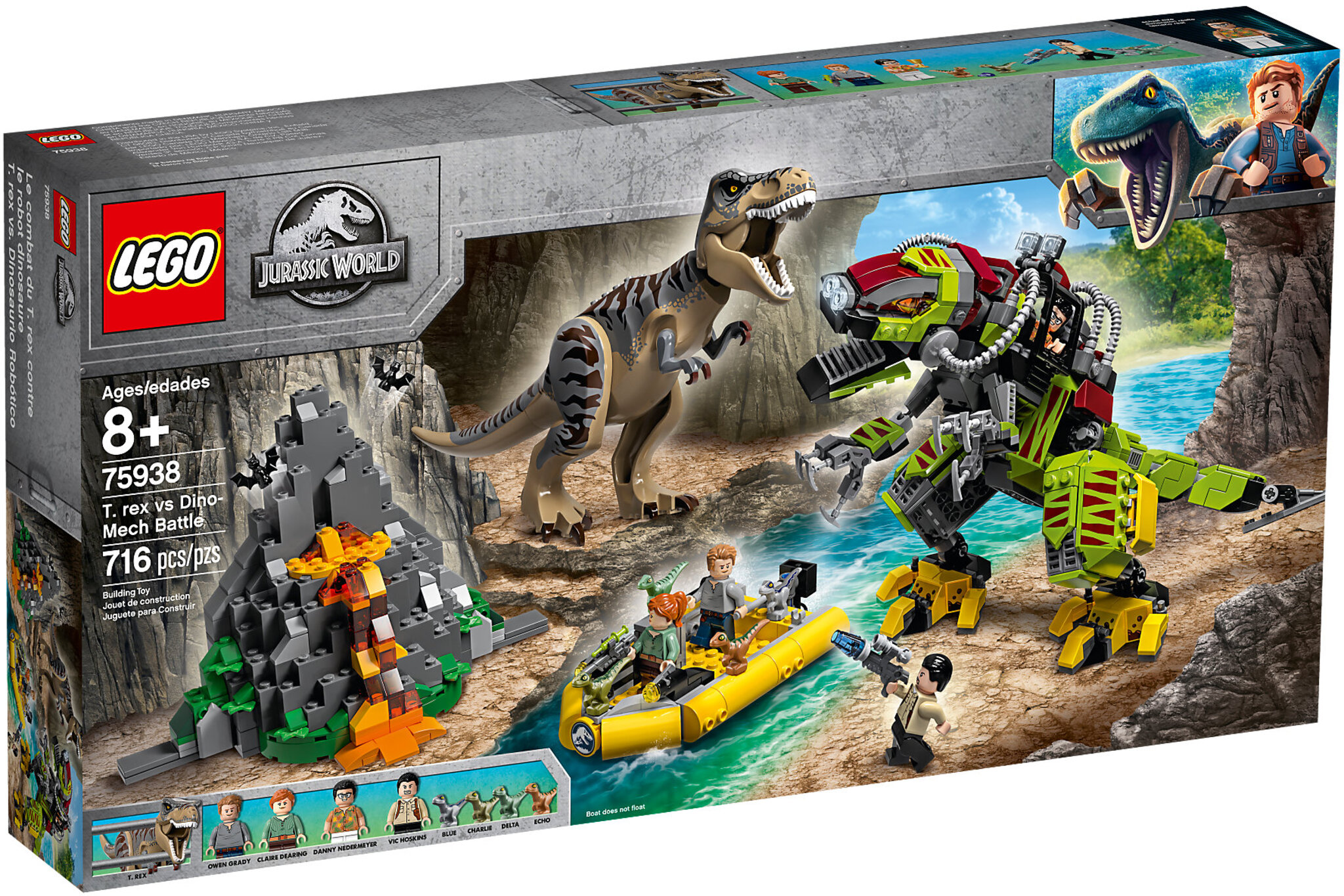LEGO Jurassic World 75938 - Battaglia Tra T. Rex E Dino Mech
