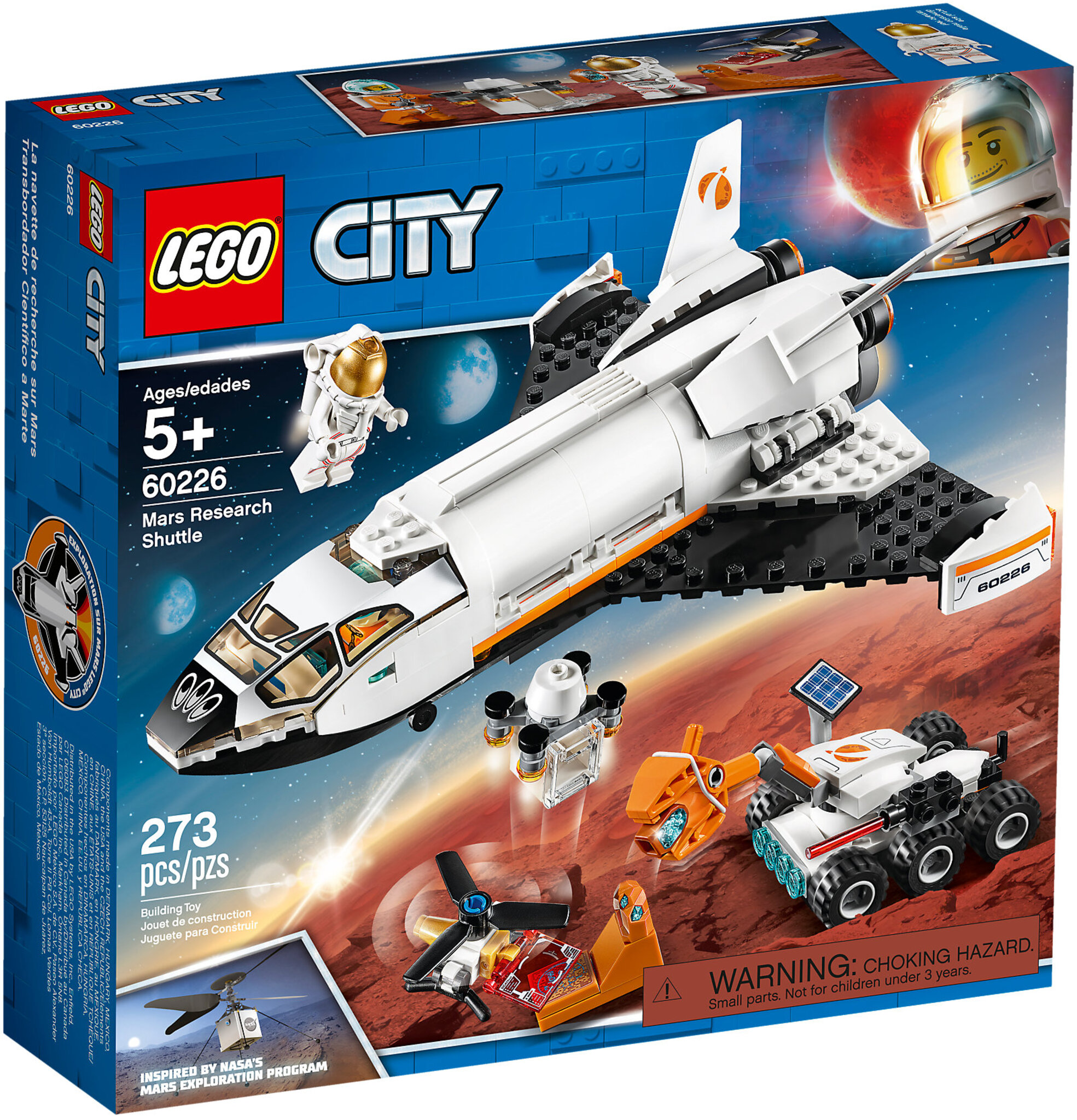 SHUTTLE DI RICERCA SU MARTE LEGO CITY SPACE PORT 60226