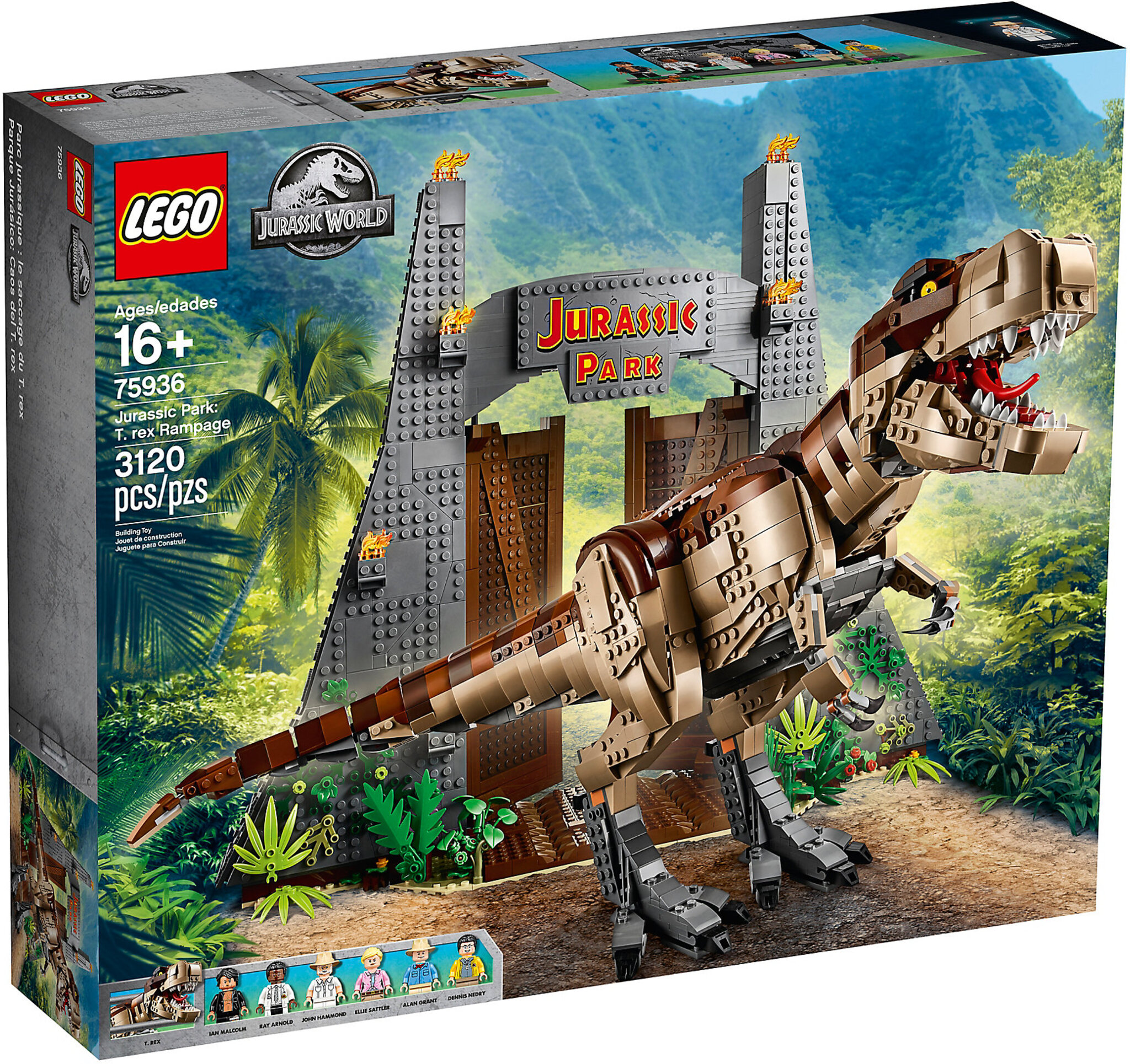 LEGO Jurassic World 75936 - Jurassic Park: La Furia Del T. Rex