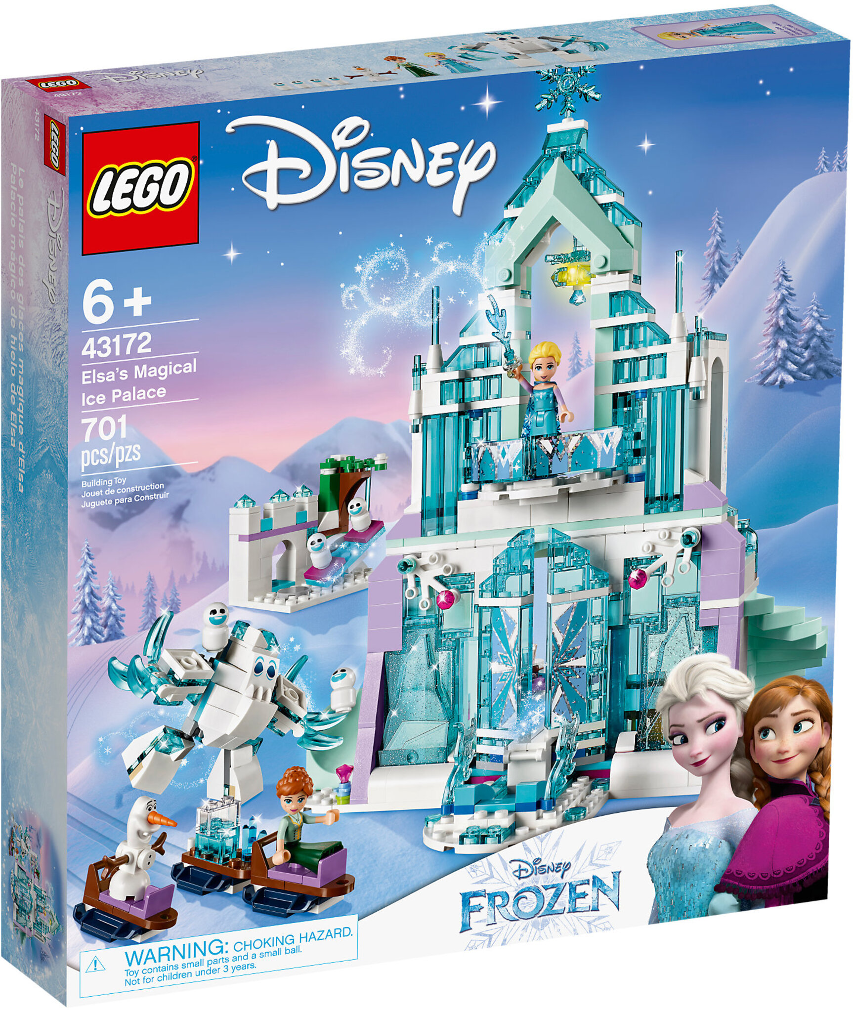 LEGO Disney 43172 - Il Magico Castello Di Ghiaccio Di Elsa