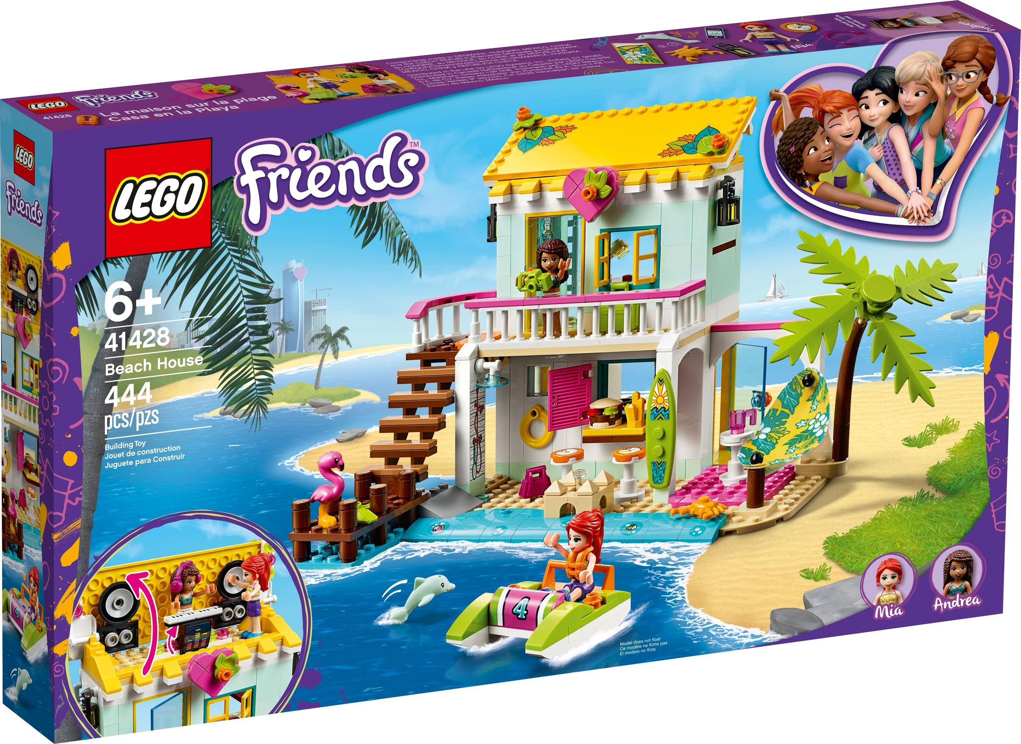 Lego friends 41449 la maison familiale d'andréa jouet avec maison