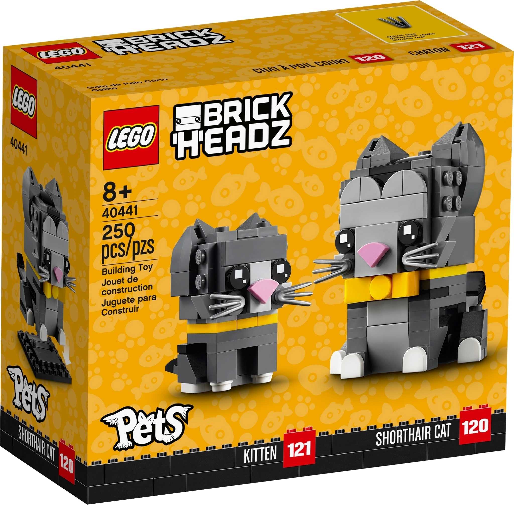 LEGO Brickheadz 40441 - Gatti a Pelo Corto