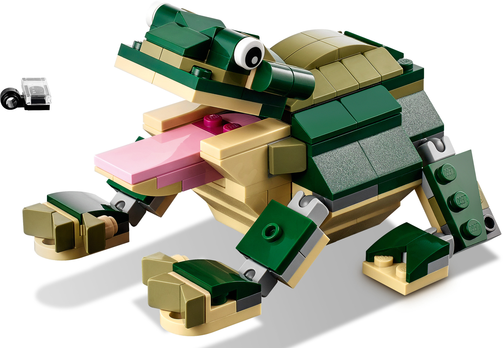 Nanoblock Coccodrillo NBC-319 – Mattoncini Miniatura 3D, Oltre 140 Pezzi, Giapponese
