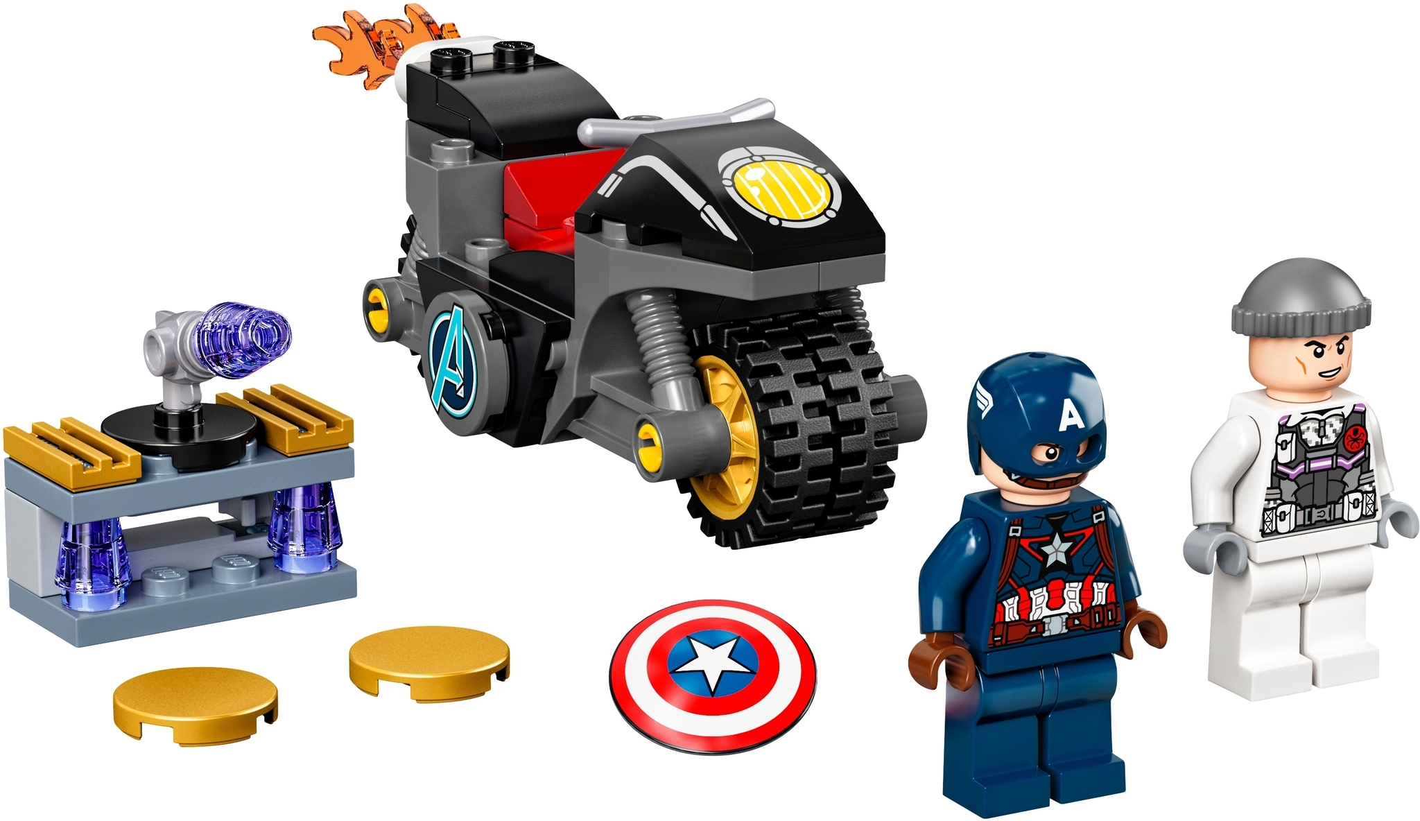 LEGO Marvel Super Heroes 76189 - Captain America And Hydra Face Off Mattonito