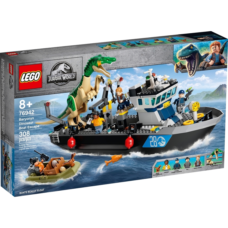 lego baryonyx boat escape