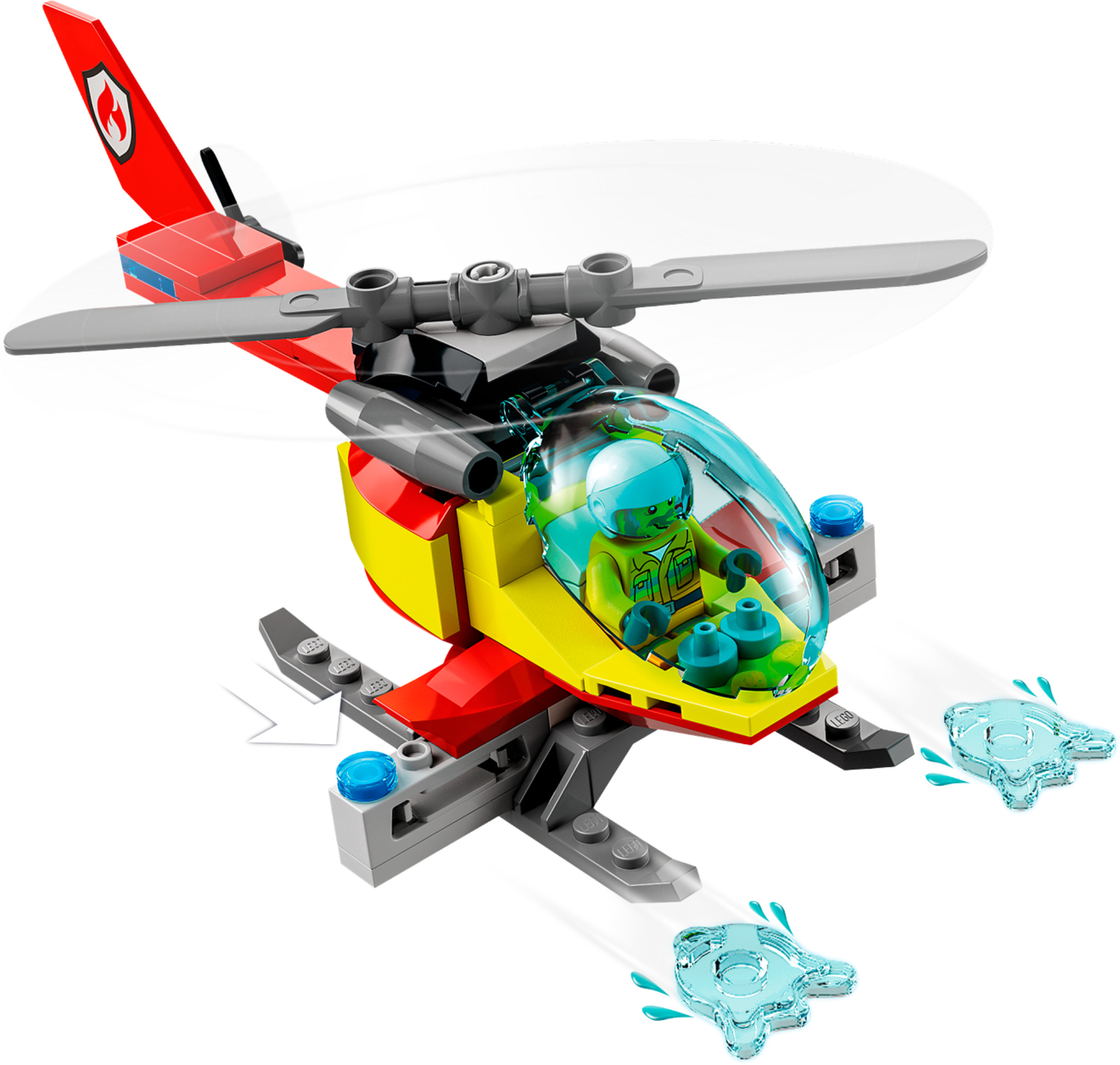 LEGO City Fire 60320 Caserma dei Pompieri, con Garage, Camion ed Elicottero  Giocattolo, Set per Bambini di 6+ Anni
