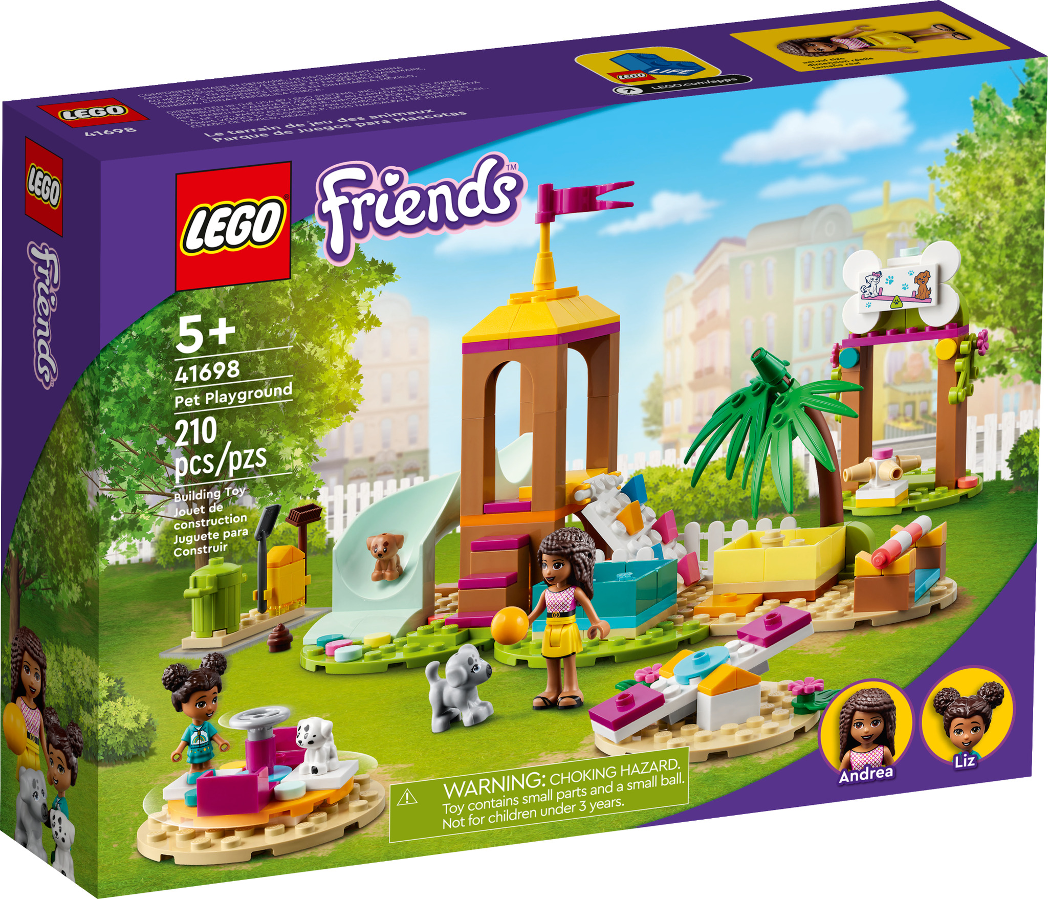 LEGO Friends 41698 Il Parco Giochi dei Cuccioli, Giocattolo con Scivolo e  Mini Bamboline, Set per Bambini di 5+ Anni - LEGO - Friends - Generici -  Giocattoli