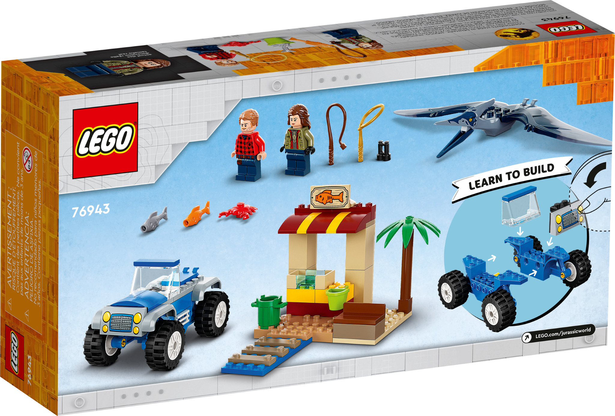 LEGO® 76945 Jurassic World La Poursuite en Moto de l'Atrociraptor