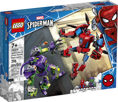 Battaglia tra i Mech di Spider Man e Goblin