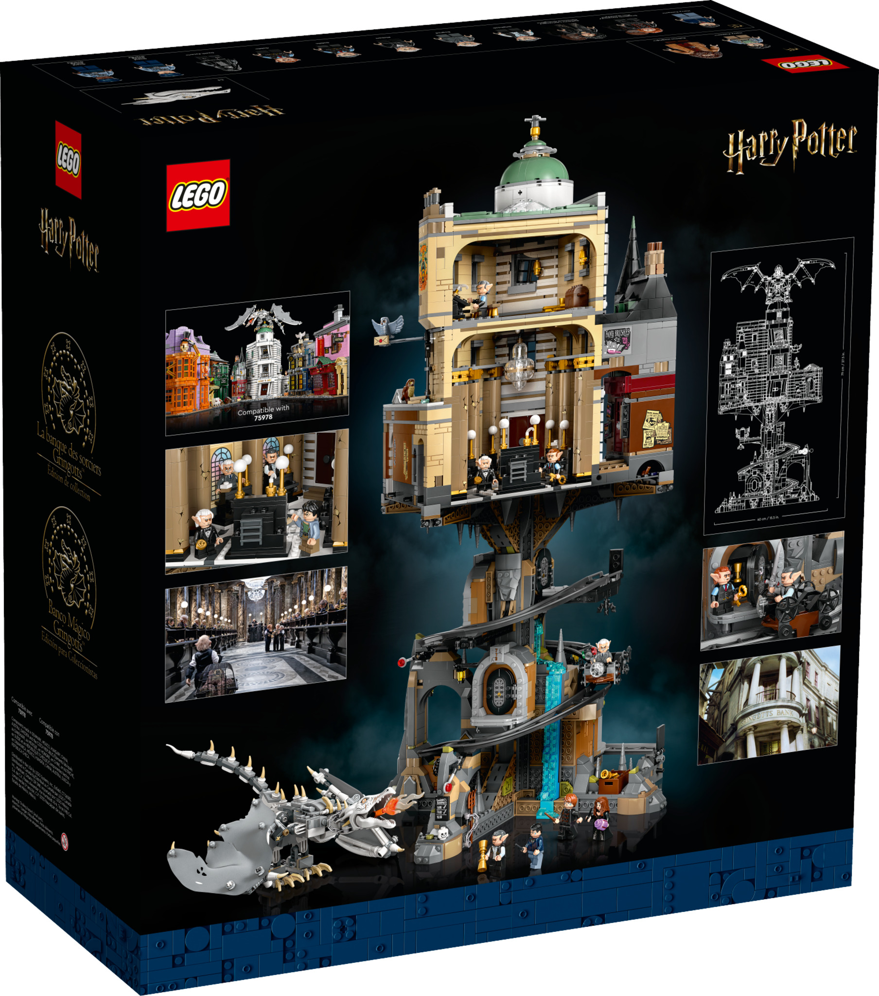 LIGHTAILING Kit Luci LED Per LEGO 76417 Gringott Banca Dei Maghi - Set Illuminazione Collezionisti