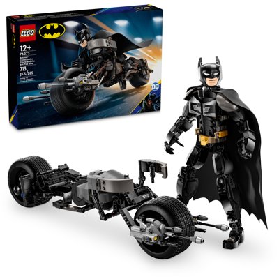 Personaggio Costruibile Di Batman Con Bat-Pod