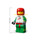 Grande Minifigure Di Pilota Da Corsa