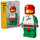 Grande Minifigure Di Pilota Da Corsa