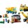 Camion Da Cantiere E Gru Con Palla Da Demolizione