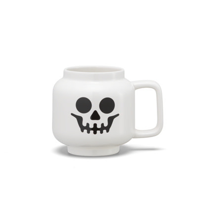Tazza Grande In Ceramica Con Scheletro