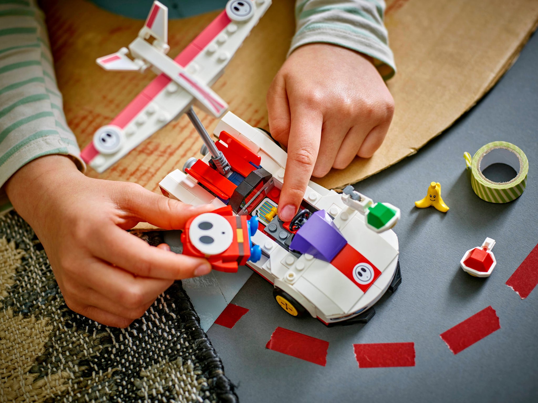 Mariokart Set Di Timbri E Scarabocchi - Kit Creativo Per Bambini Con Timbri In Gomma Rotondi, Dimensioni 11,4 X 22,9 Cm