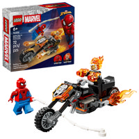 Spider-Man Vs. Ghost Rider In Motocicletta