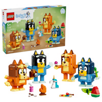 Famiglia Bluey In Mattoncini