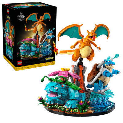 Venusaur, Charizard E Blastoise