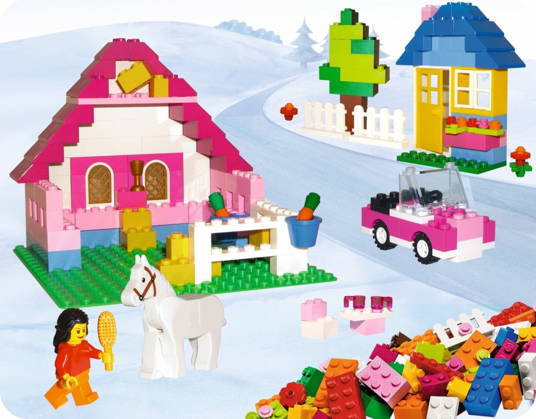 LEGO® Bricks Mattoncini speciali rosa Misto NUOVO! Qtà 500x