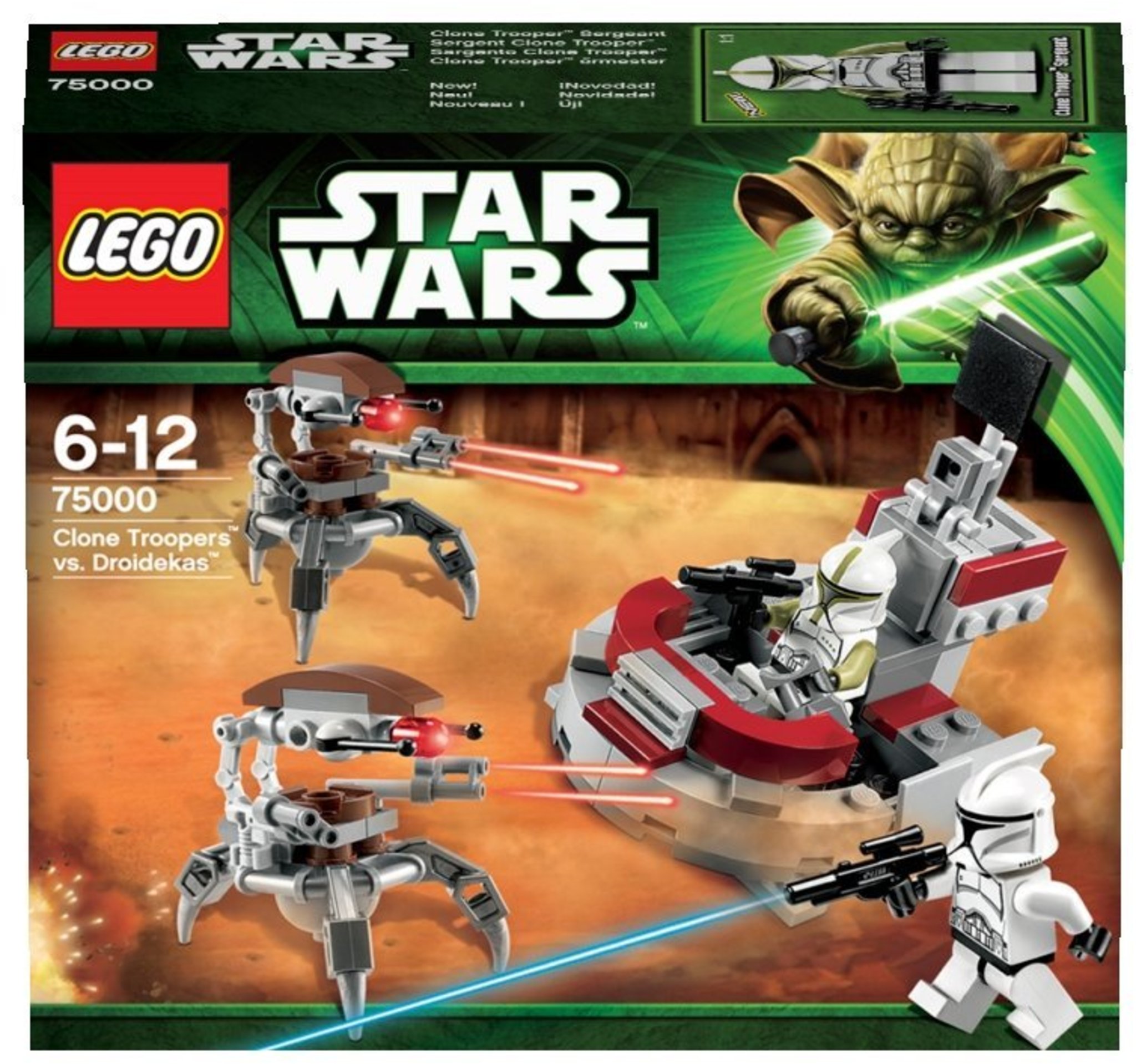 sw0441 - de 75000-nuevo Lego Star Wars 5x droidekas 
