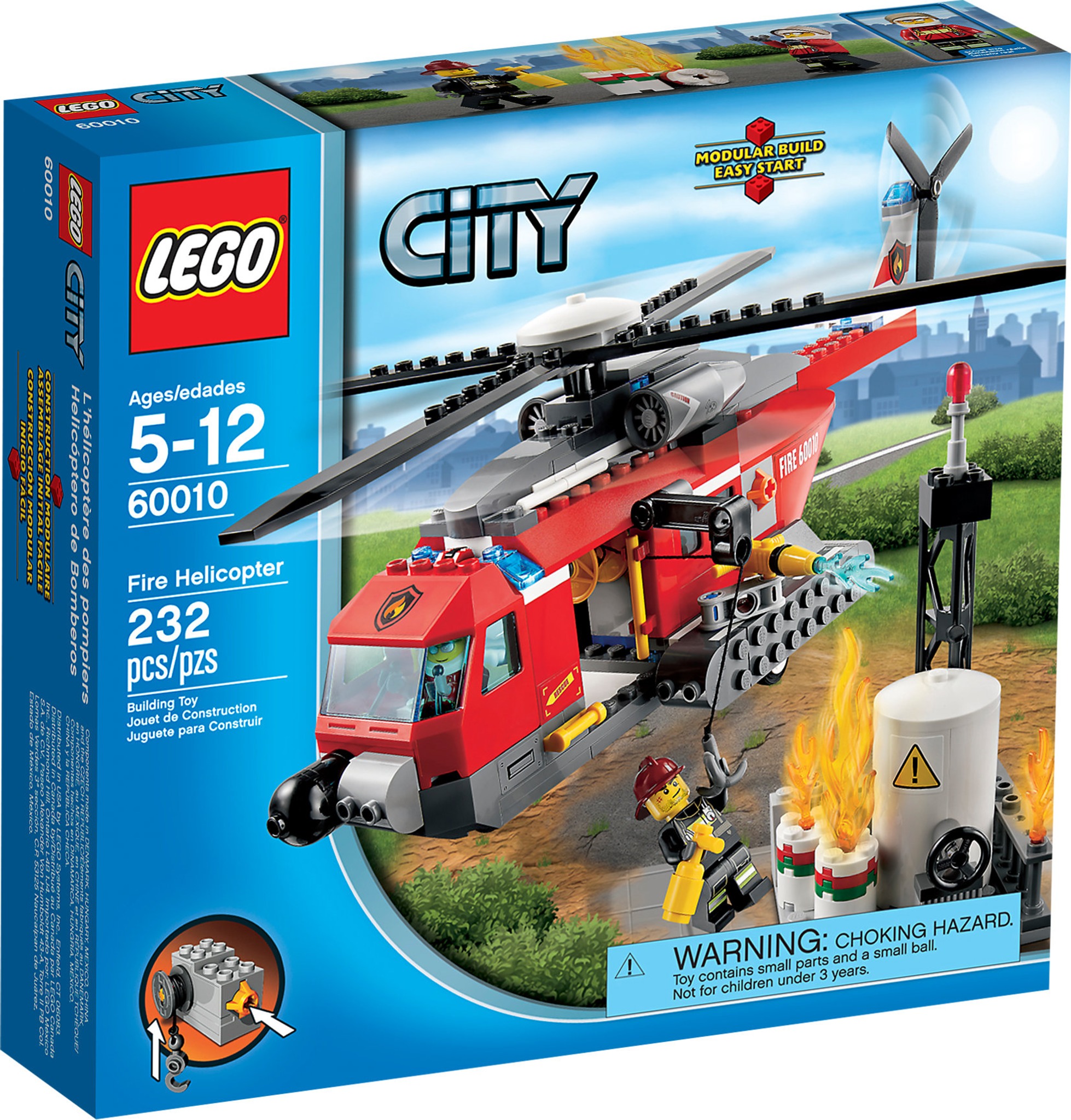 LEGO City 60010 - Elicottero Dei Pompieri