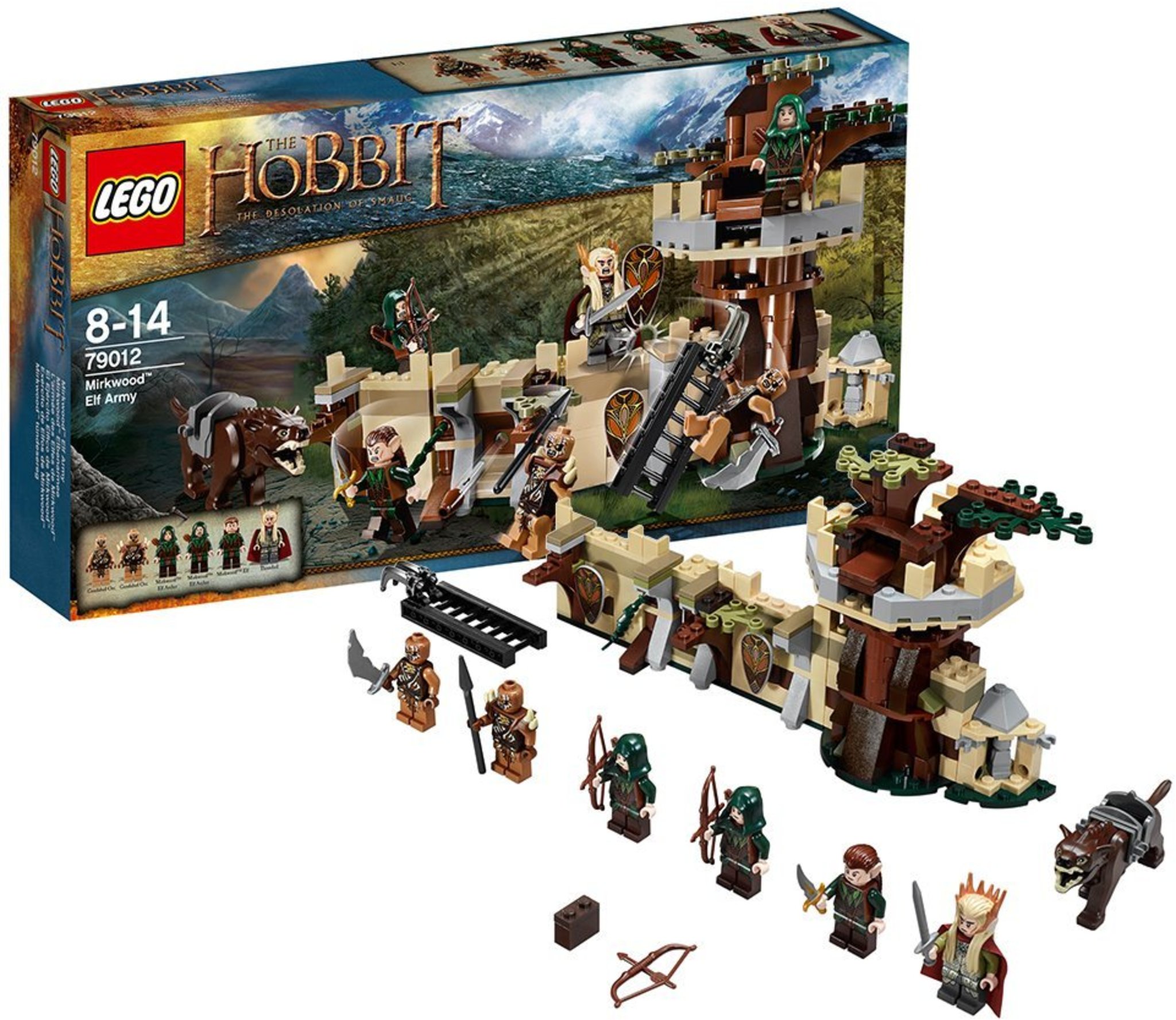 Lego Minifigure The Hobbit Mirkwood Elf Guard With