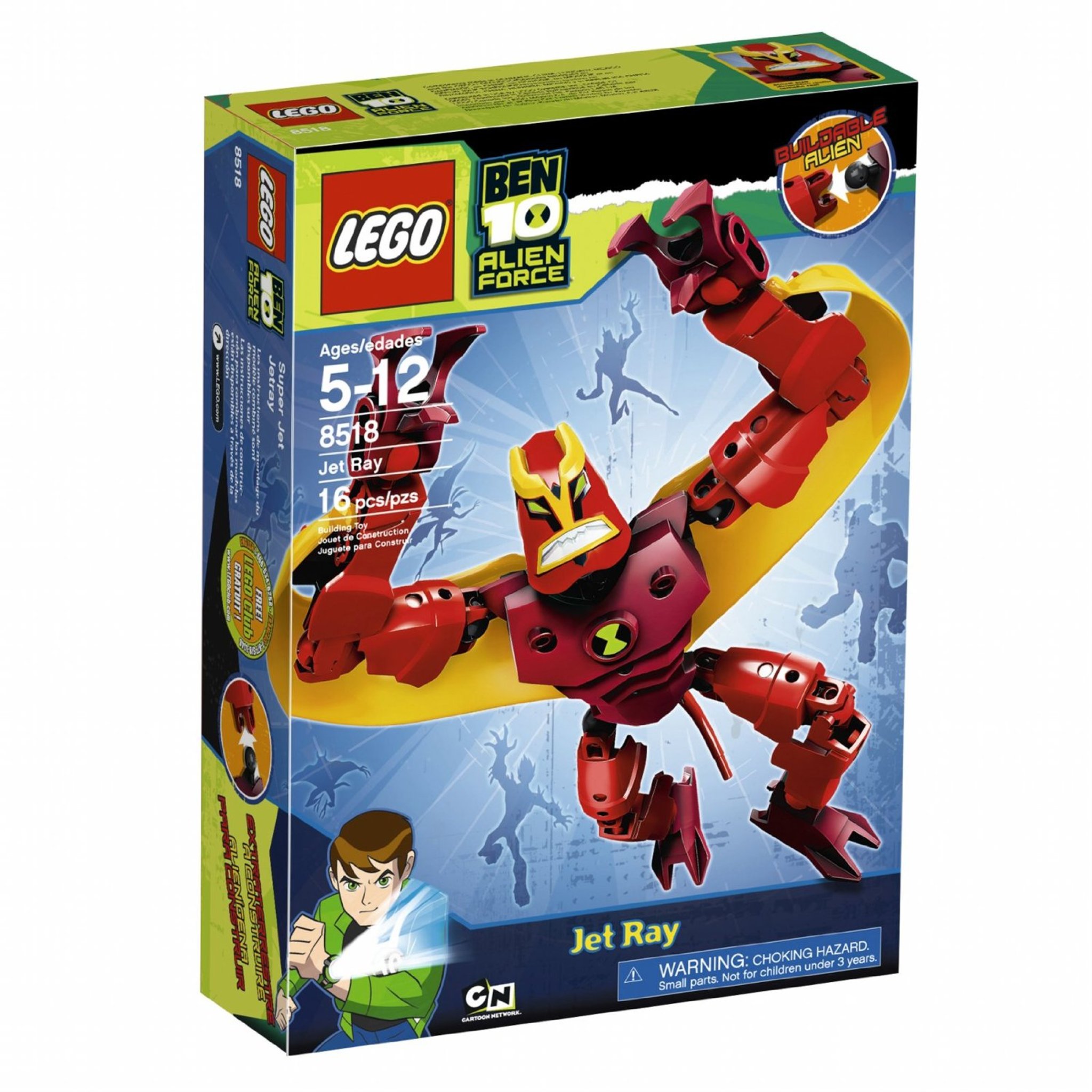 LEGO Ben 10 Alien Force Swampfire 22 Piece Set 8410