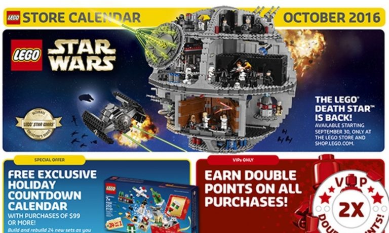 Il Calendario LEGO® Store Ottobre 2016: le Promozioni e gli Eventi