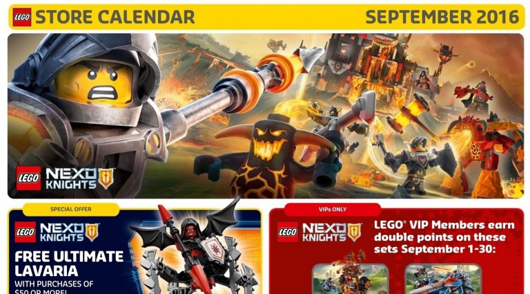 Il Calendario LEGO® Store Settembre 2016: le Promozioni e gli Eventi