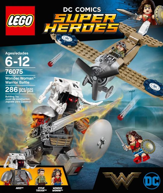 La confezione del set LEGO Wonder Woman Warrior Battle (76075)