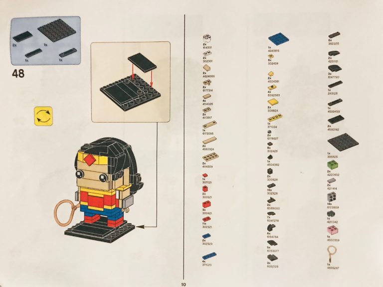 Le Istruzioni del set LEGO BrickHeadz Wonder Woman