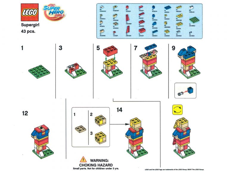 LEGO mini Supergirl banner