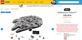 LEGO Star Wars UCS Millennium Falcon 75192 non disponibile