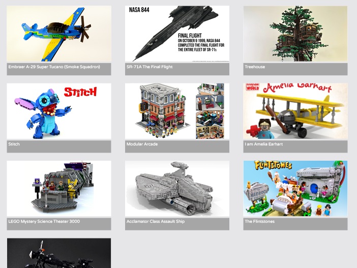 Ecco i Progetti LEGO Ideas Qualificati per la Prima Fase di Revisione 2018