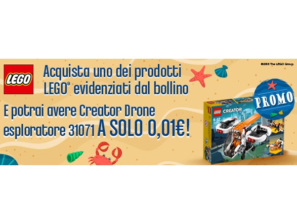 Promozione CoopOnline: LEGO Creator Drone Esploratore a 0,01 €