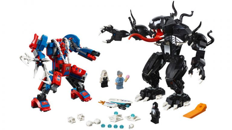 Rivelato il set LEGO Marvel Super Heroes 2018 Spider-Man Mech vs. Venom Mech