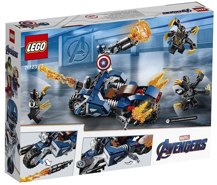 LEGO Marvel Super Heroes Avengers- Endgame Captain America Outriders Attack (76123)