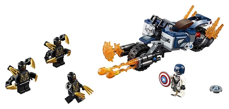 LEGO Marvel Super Heroes Avengers- Endgame Captain America Outriders Attack (76123)