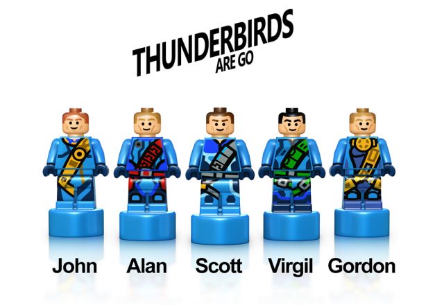 Le microfigure LEGO del progetto Thunderbirds Are Go