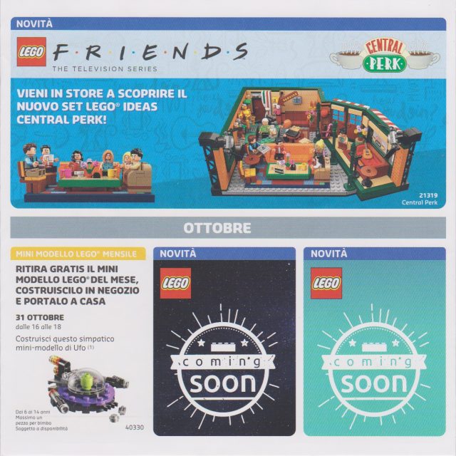 Promozioni LEGO Store Italia Settembre Ottobre 2019