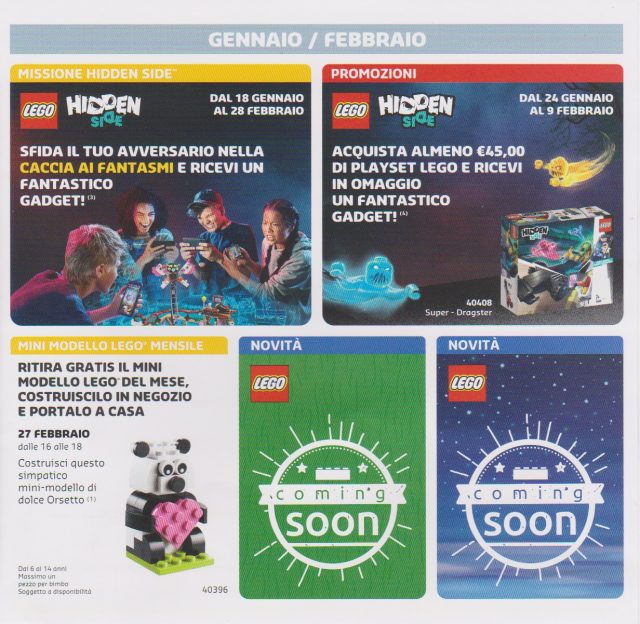 Promozioni LEGO Store Italia Gennaio Febbraio 2020