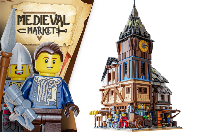 LEGO Ideas: Medieval Market Raggiunge 10.000 Sostenitori - Mattonito